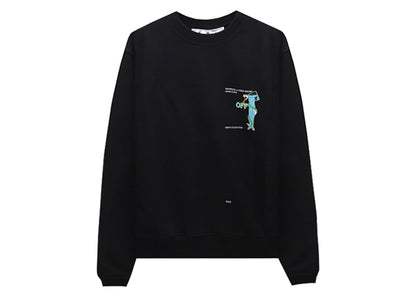OFF-WHITE Adam Eve Slim Fit Sweatshirt Black