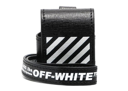OFF-WHITE Diag Stripe Airpod Case Black/White