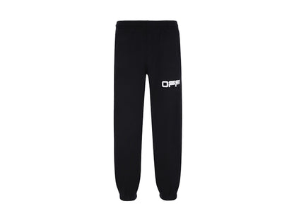 OFF-WHITE Airport Tape Long Sweatpants Black/Beige