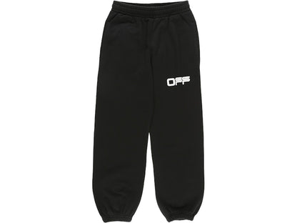 OFF-WHITE Airport Tape Short Sweatpants Black/Beige