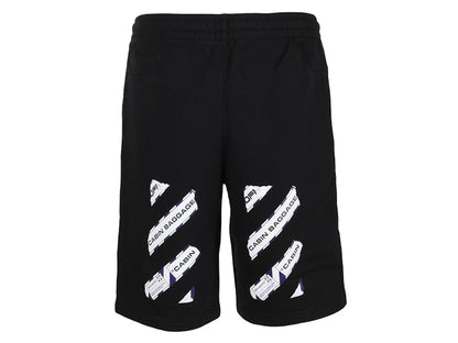 OFF-WHITE Airport Tape Sweatshort Black/Multicolor