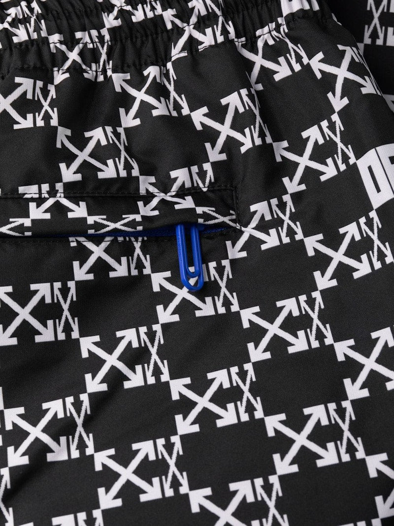 OFF-WHITE All Over Arrows Monogram Track Pants Black/White