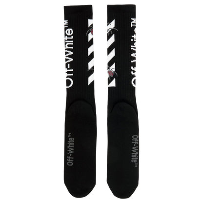 OFF-WHITE Arachno Mid Socks Black/White