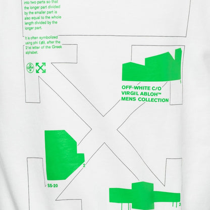 OFF-WHITE Arch Shapes Incompiuto Hoodie White/Brilliant Green