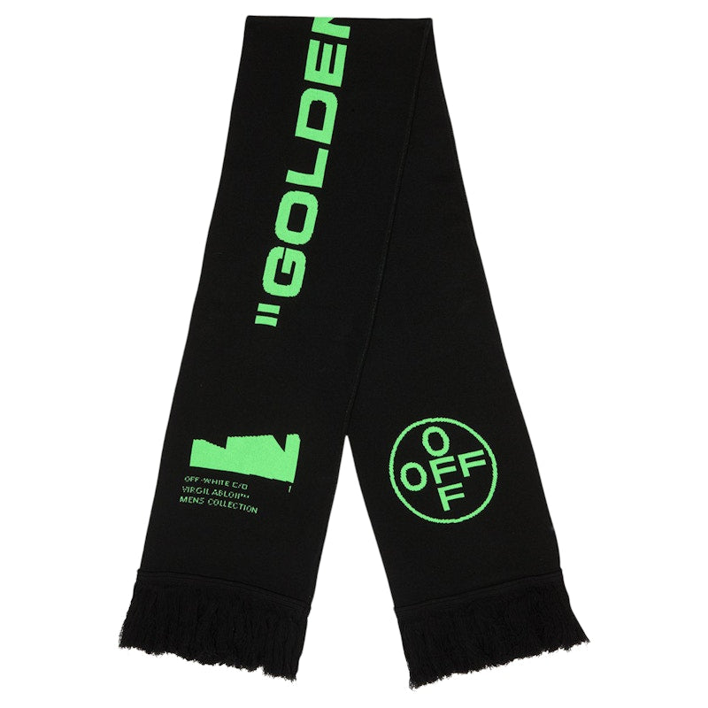 OFF-WHITE Arch Shapes Scarf Black/Green