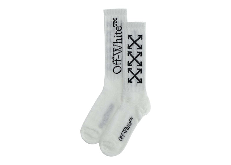 OFF-WHITE Arrow Bookish Socks White/Black (OMRA075C99KNI0010110)