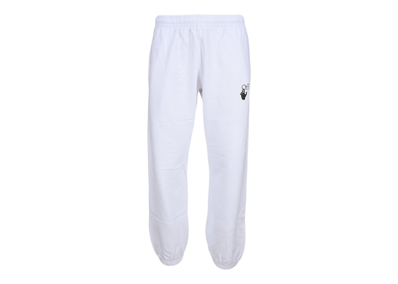 OFF-WHITE Arrow Caravaggio Print Slim Tapered Track Pants White/Black