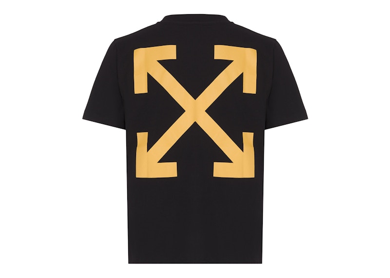 OFF-WHITE Arrow Caravaggio St. Fran Skate Slim Tee Black/Yellow/Multi