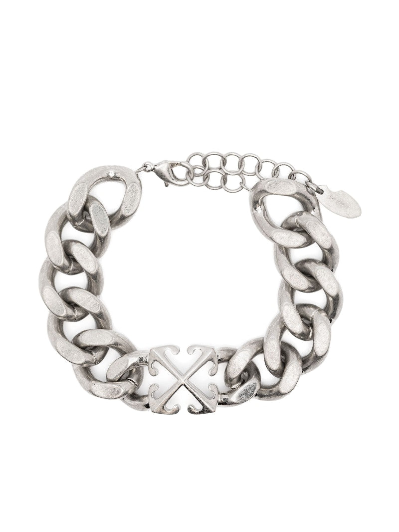 OFF-WHITE Arrow Chain Bracelet Silver
