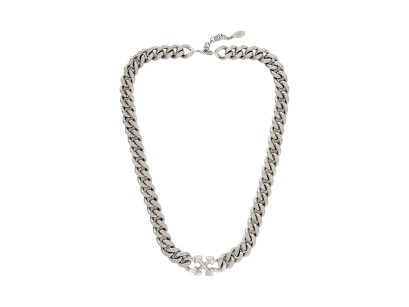 OFF-WHITE Arrow Chain Necklace Silver