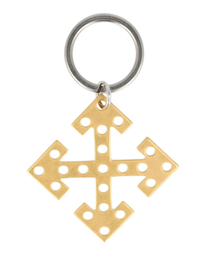 OFF-WHITE Arrow Charm Keychain Gold