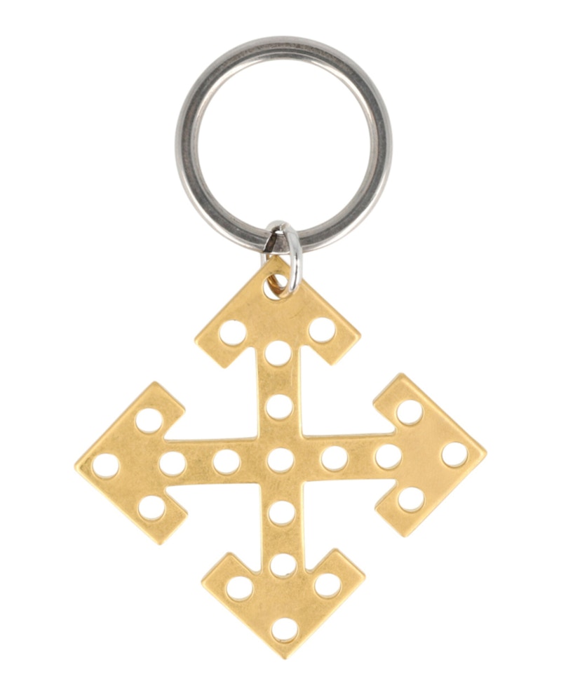 OFF-WHITE Arrow Charm Keychain Gold