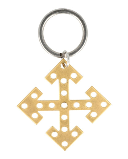 OFF-WHITE Arrow Charm Keychain Gold