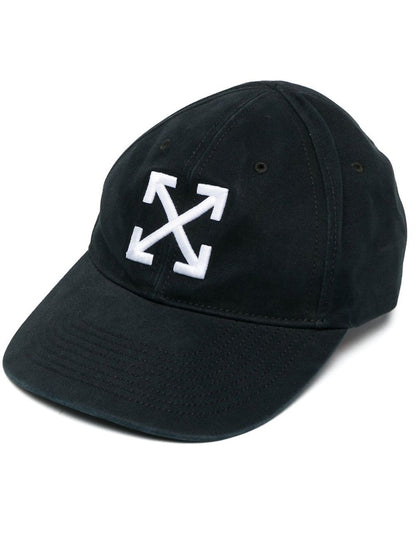 OFF-WHITE Arrow Logo Baseball Cap Black