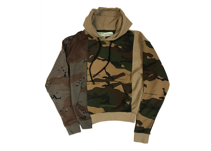 OFF-WHITE Arrow Logo Hoodie Multi Camo