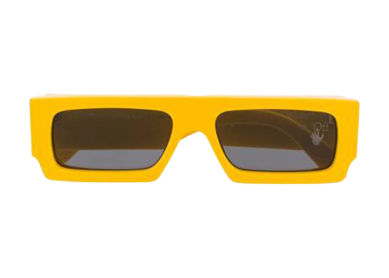 OFF-WHITE Arrow Logo Sunglasses Yellow/Black (OMRI006F20PLA0011800)