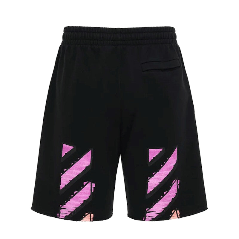 OFF-WHITE Arrow Marker Print Jersey Sweat Pants Black Pink