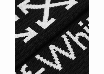 OFF-WHITE Arrow Mid Length Socks Black