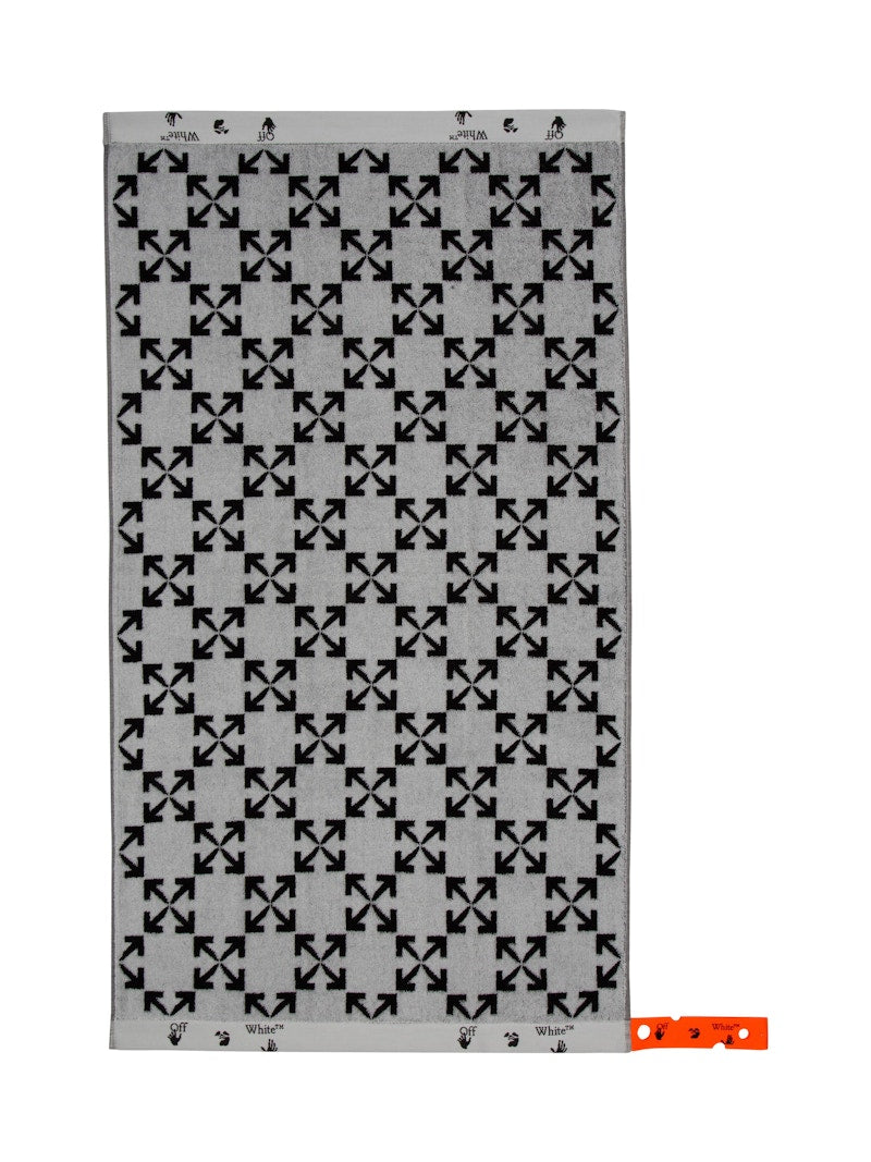 OFF-WHITE Arrow Pattern Towel Set White/Black