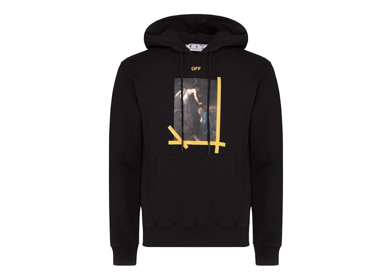 OFF-WHITE Arrows Caravaggio Annunciation Slim Hoodie Black/Multi
