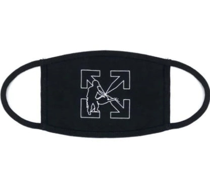 OFF-WHITE Arrows Logo Facemask Black/White