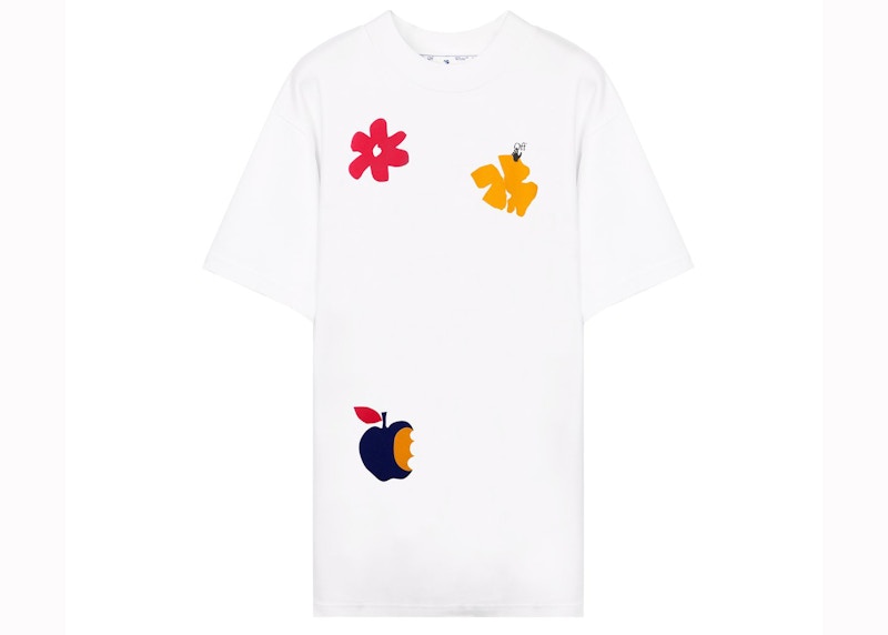 OFF-WHITE Arrows Motif Floral Print Shirt White