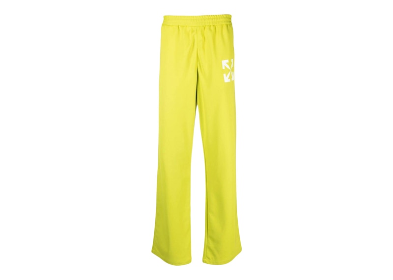OFF-WHITE Arrows-Motif Slim Fit Track Sweatpants Lime Green