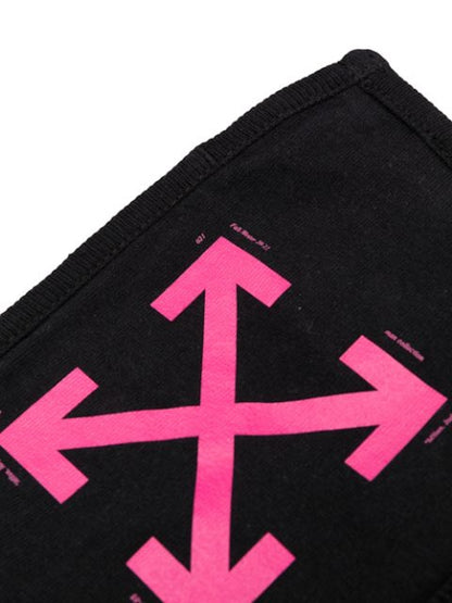 OFF-WHITE Arrows Over The Head Face Mask Black/Fuchsia