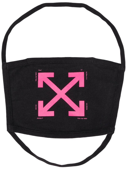 OFF-WHITE Arrows Over The Head Face Mask Black/Fuchsia