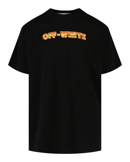 OFF-WHITE Women's Arrows-Print Crewneck T-Shirt Black/Orange