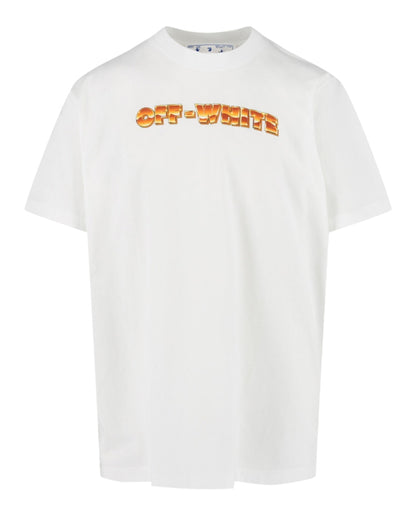 OFF-WHITE Arrows-Print Crewneck T-Shirt White/Orange