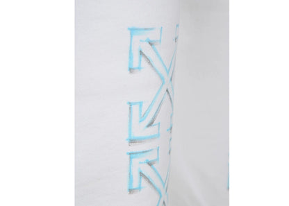 OFF-WHITE Arrows Printed Sweatshorts White/Light Blue