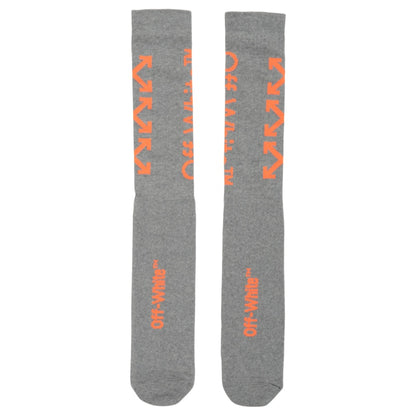 OFF-WHITE Arrows Socks (SS19) Grey/Orange