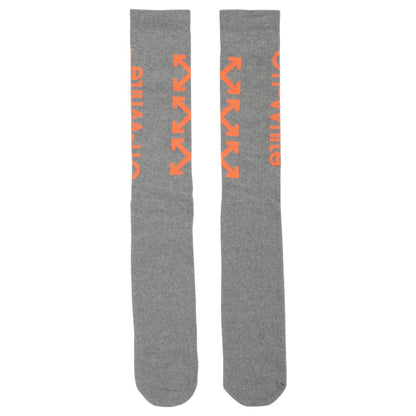 OFF-WHITE Arrows Socks (SS19) Grey/Orange