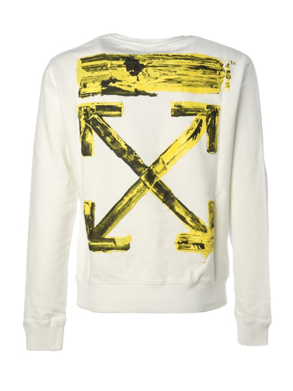 OFF-WHITE Arrows Sweatshirt White/Yellow