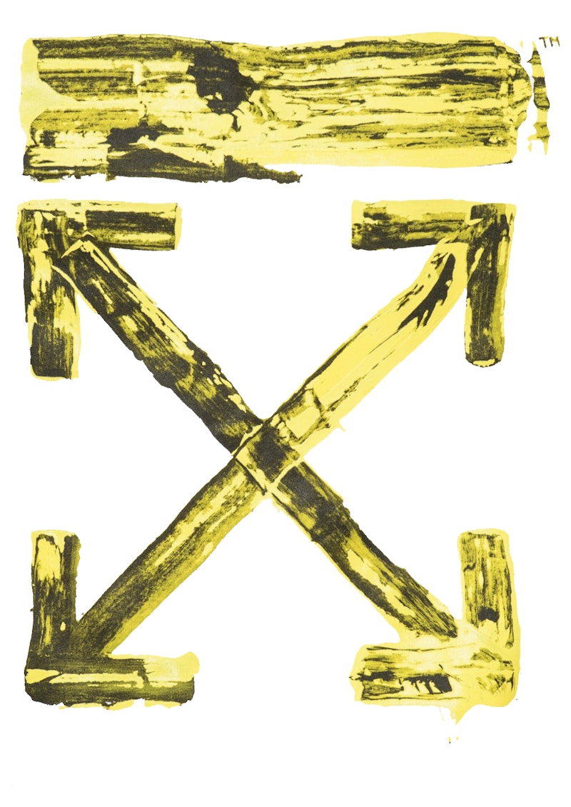OFF-WHITE Arrows Sweatshirt White/Yellow