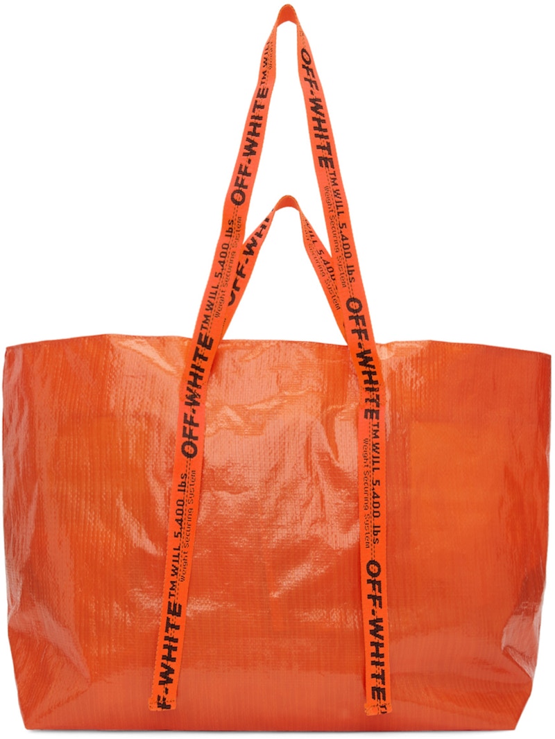 OFF-WHITE Arrows Tote Bag Orange Black