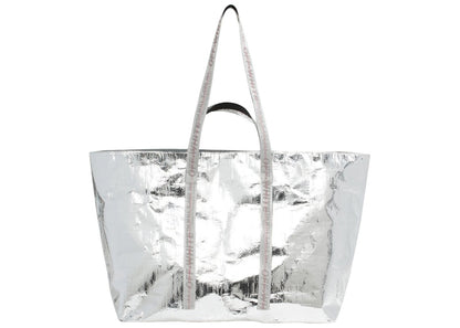 OFF-WHITE Arrows Tote Bag Silver White