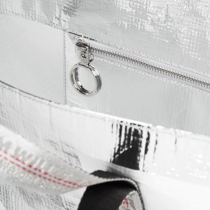 OFF-WHITE Arrows Tote Bag Silver White