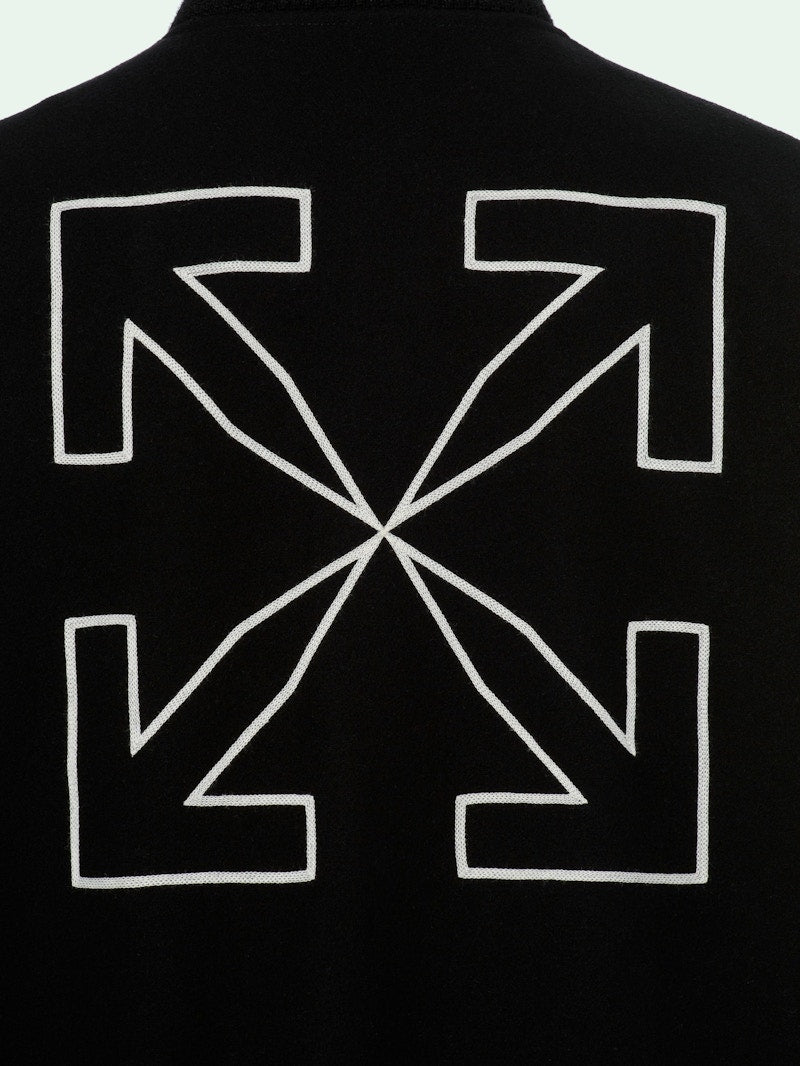 OFF-WHITE Arrows Varsity Jacket Black/White
