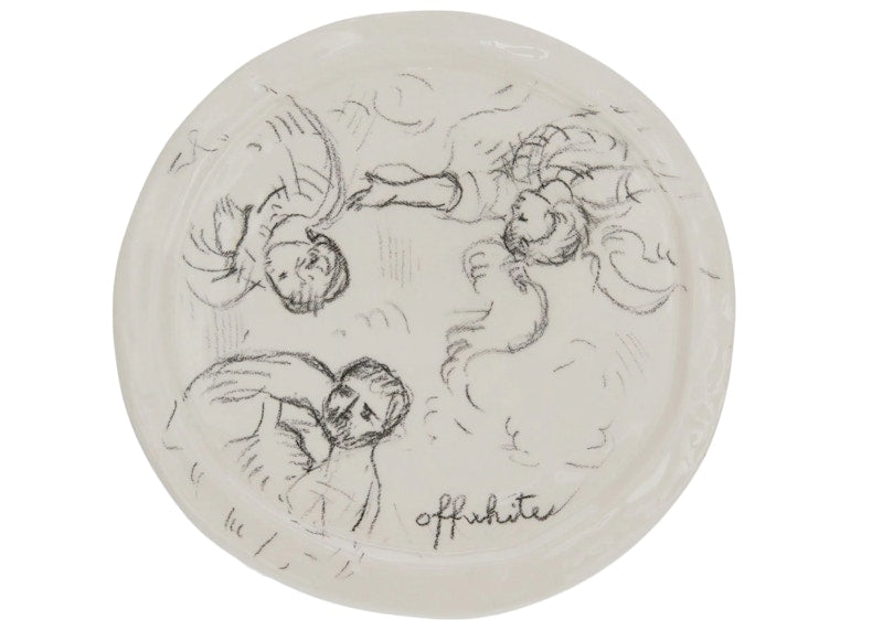 OFF-WHITE Art Print Ceramic Plate