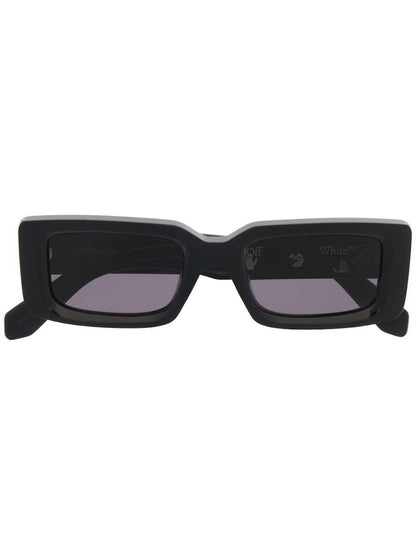 OFF-WHITE Arthur Square Frame Sunglasses Black/Black (OWRI023R21PLA0011001)