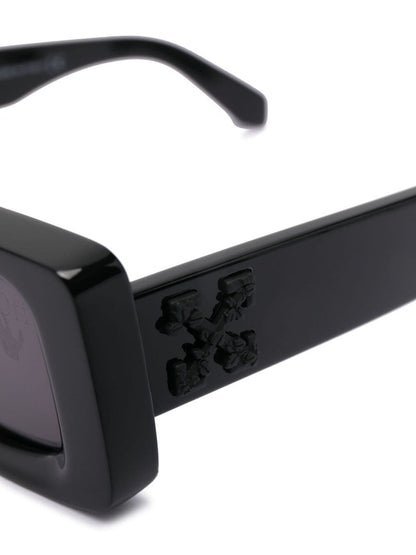 OFF-WHITE Arthur Square Frame Sunglasses Black/Black (OWRI023R21PLA0011001)