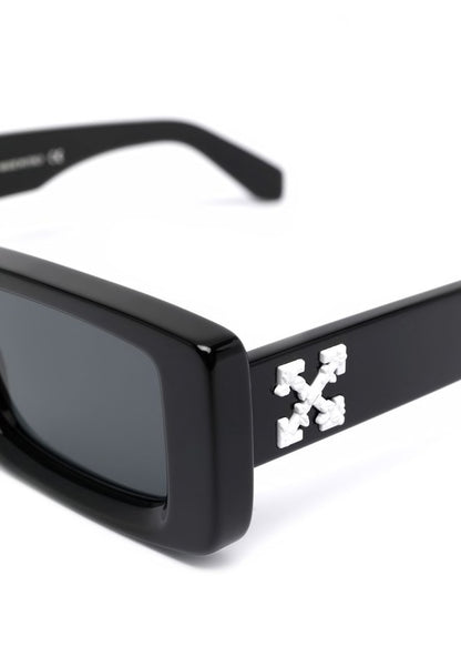 OFF-WHITE Arthur Square Frame Sunglasses Black/White (OERI016Y21PLA0011007)