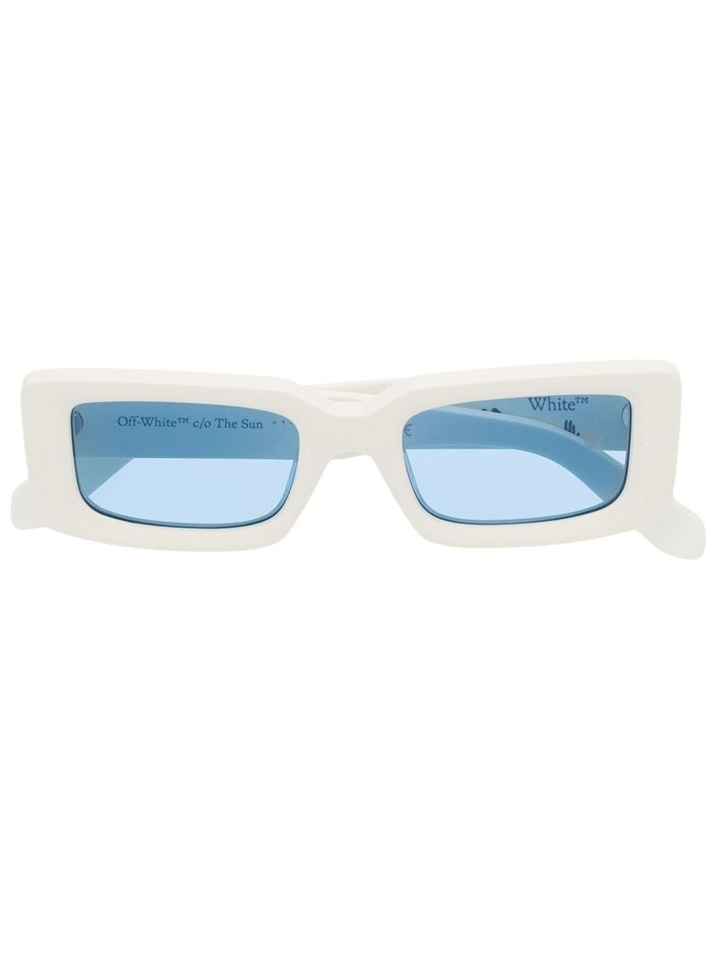 OFF-WHITE Arthur Square Frame Sunglasses White/Black/Blue (OWRI023R21PLA0010100)