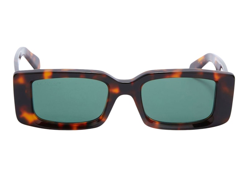 OFF-WHITE Arthur Tortoiseshell-Design Square Frame Sunglasses Havana Brown