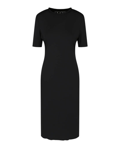 OFF-WHITE Athl Logo Band Midi Dress Black