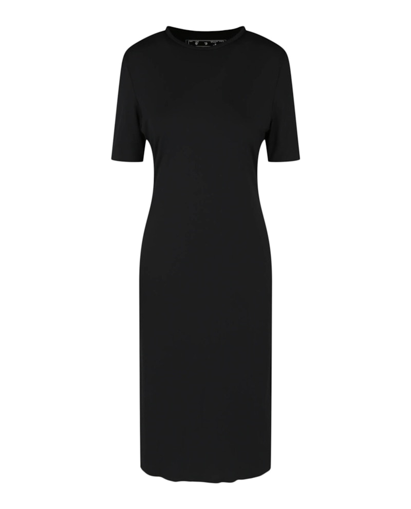 OFF-WHITE Athl Logo Band Midi Dress Black