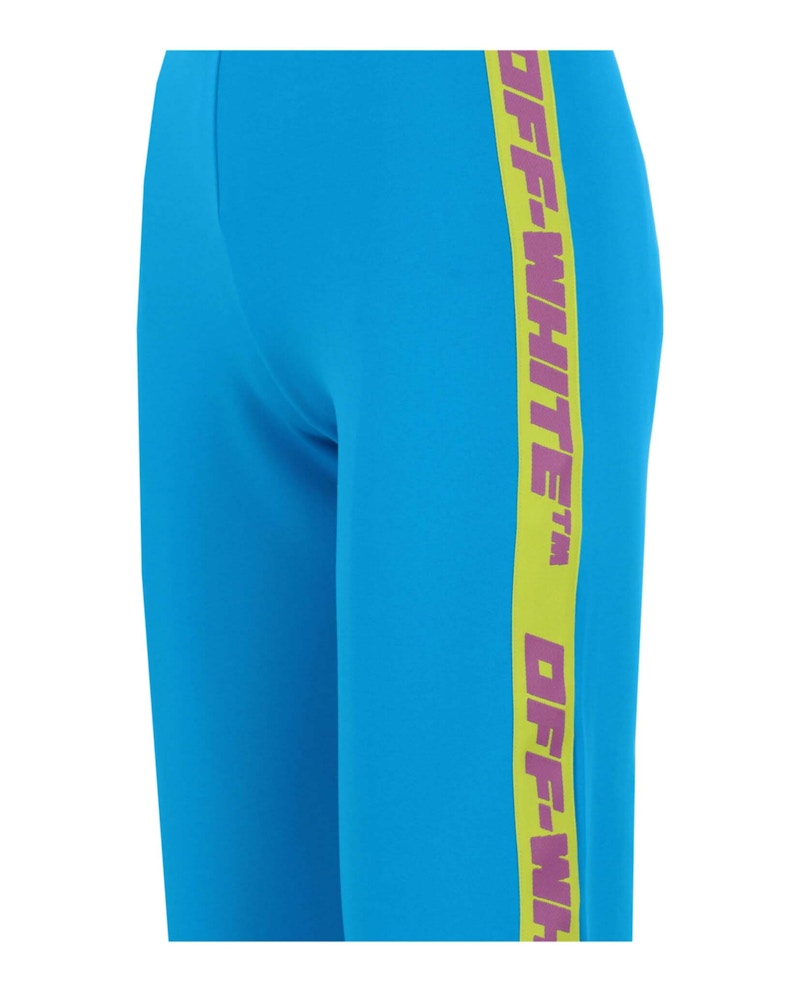 OFF-WHITE Athletic Logo Banded Split Pants Blue