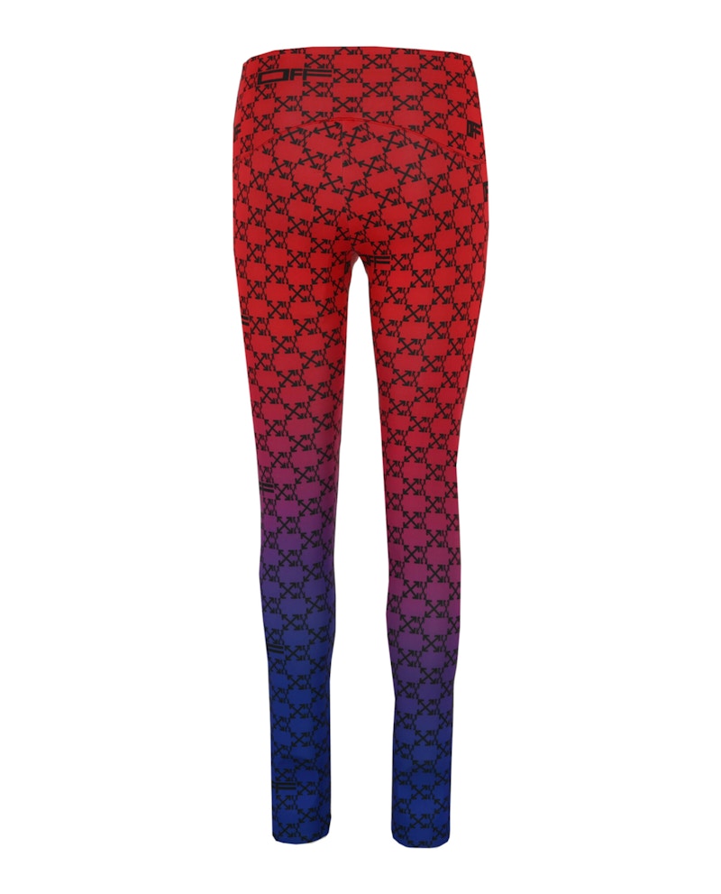 OFF-WHITE Athletic Monogram Leggings Red